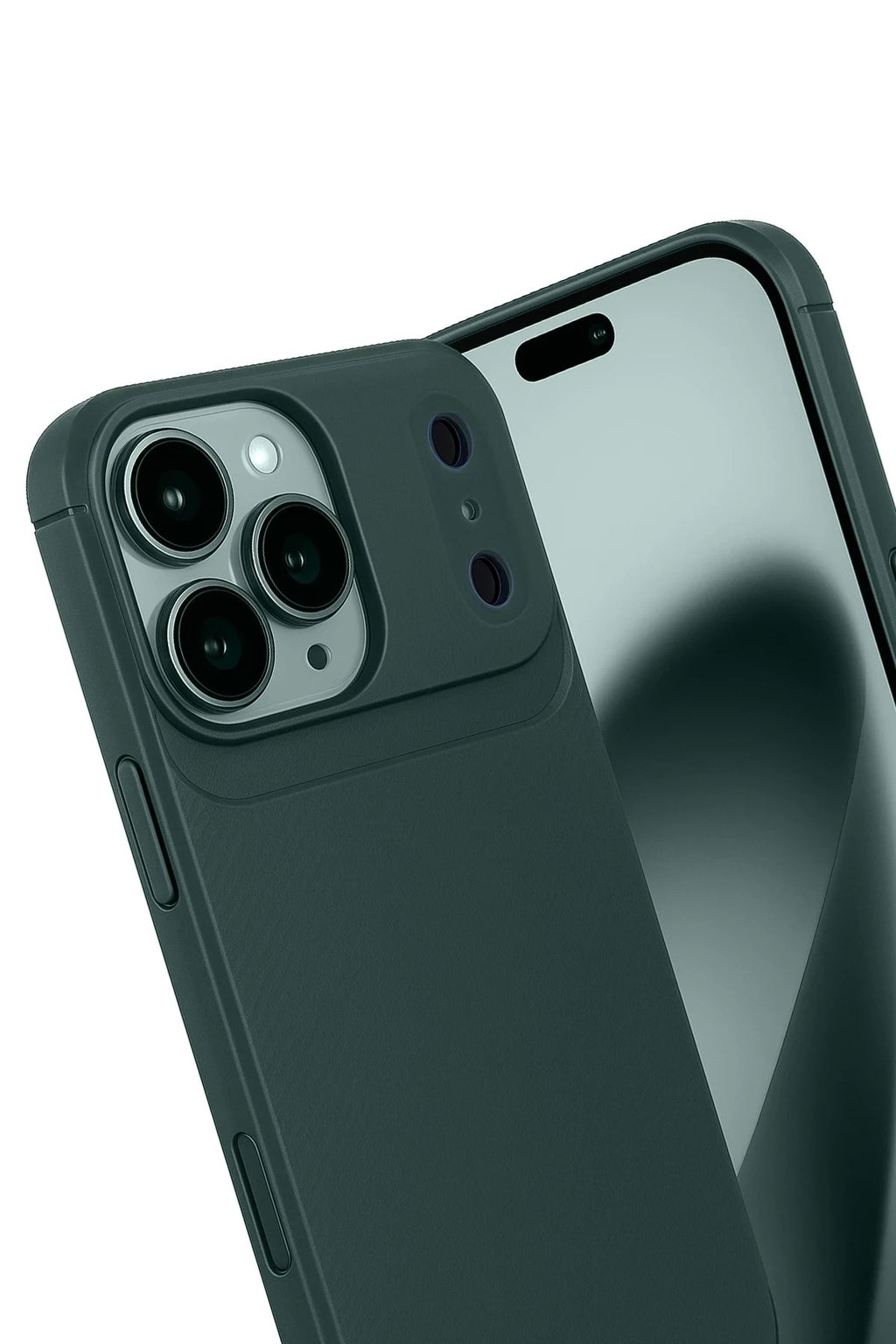 Mey İthalat® iPhone 17 Pro Max Auto Focus Karbon Kapak - Koyu Yeşil