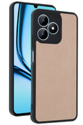 Mey İthalat® Realme Note 50 4G Kılıf Aras Deri Kapak - Pudra