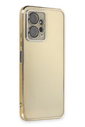 Mey İthalat® Redmi Note 12 4G Kılıf Lensli Silikon - Gold