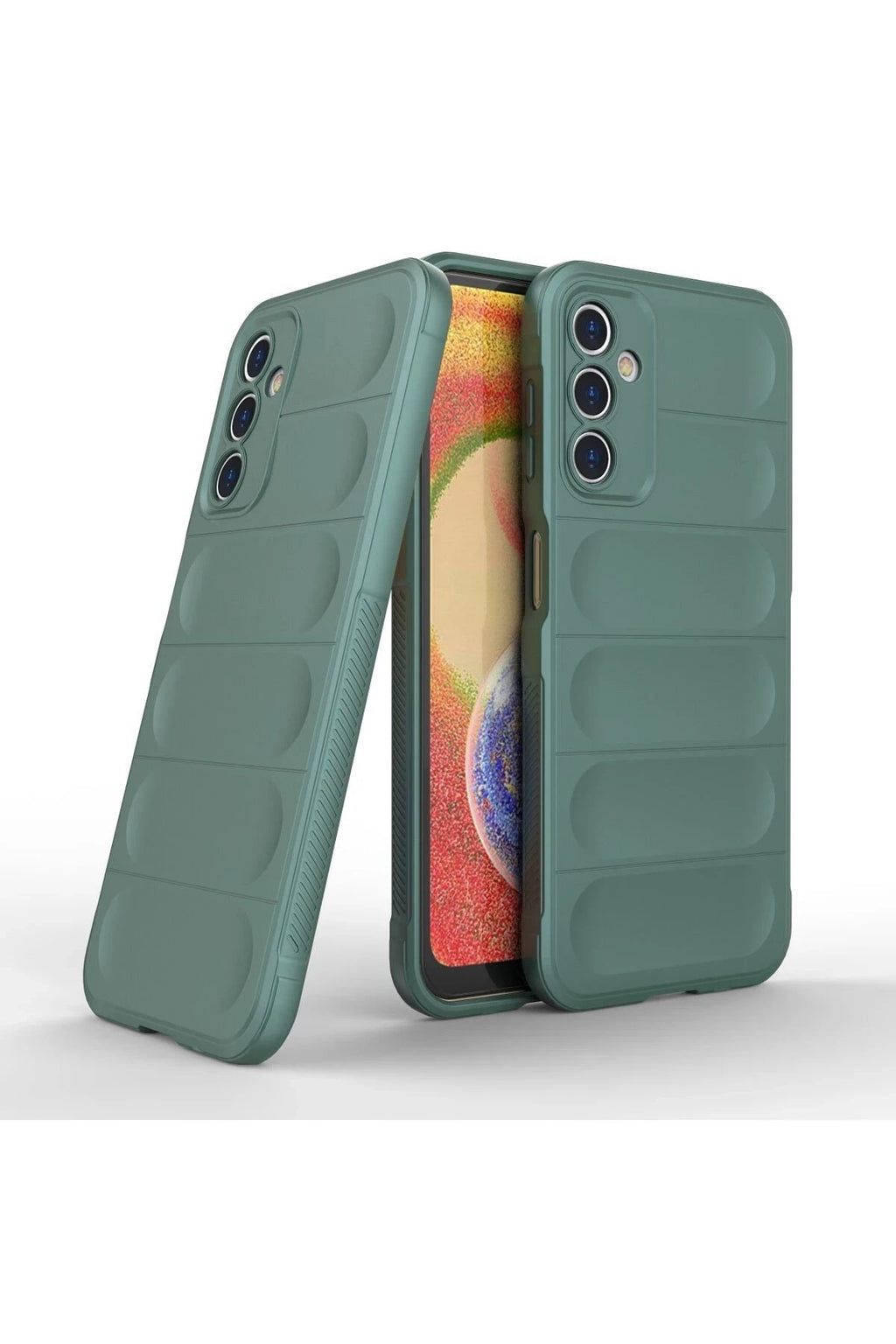 Mey İthalat® Samsung Galaxy A14 4G Kılıf Optimum Silikon - Koyu Yeşil