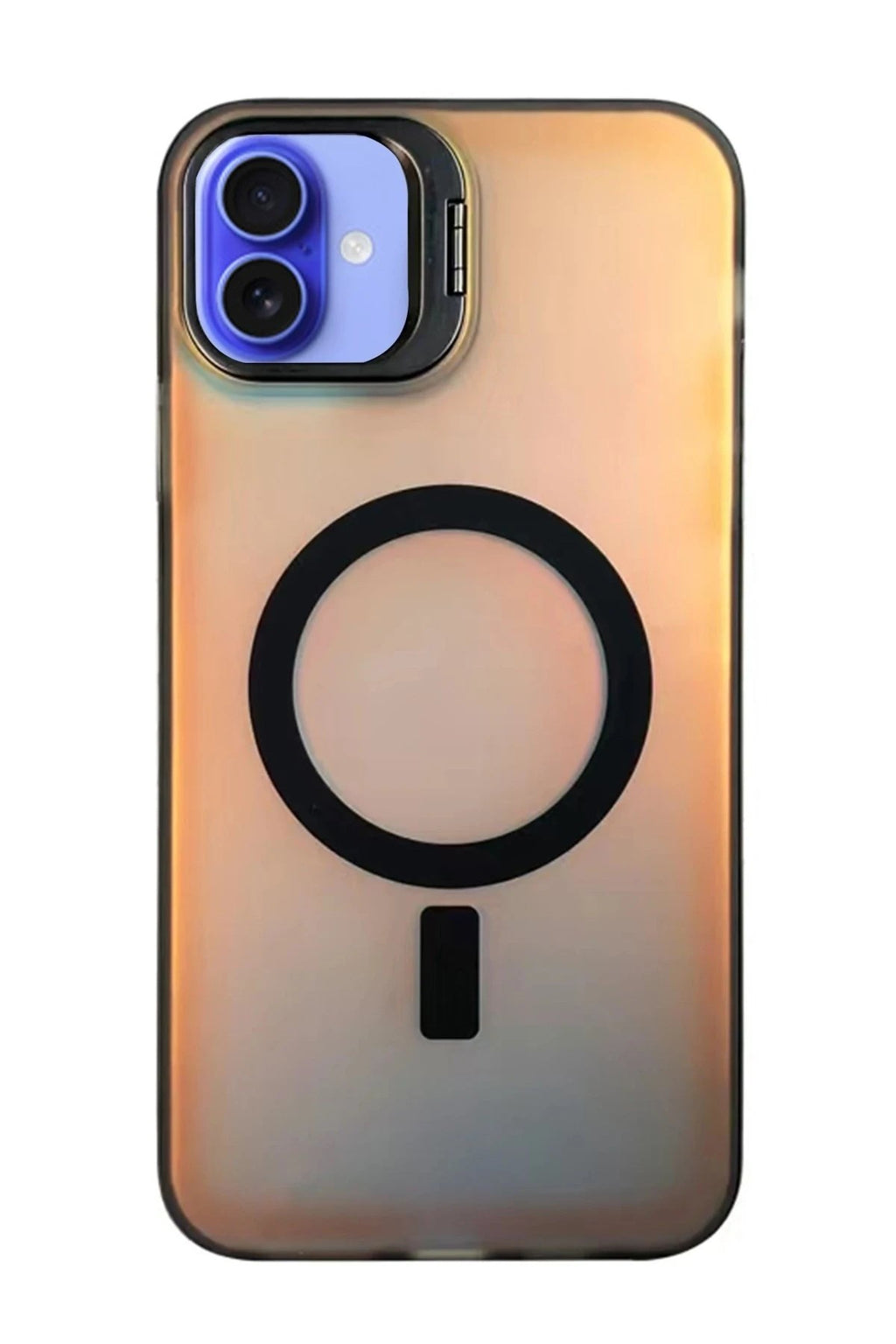Mey İthalat® iPhone 16 Plus Kılıf Primera Magsafe Standlı Kapak - Siyah