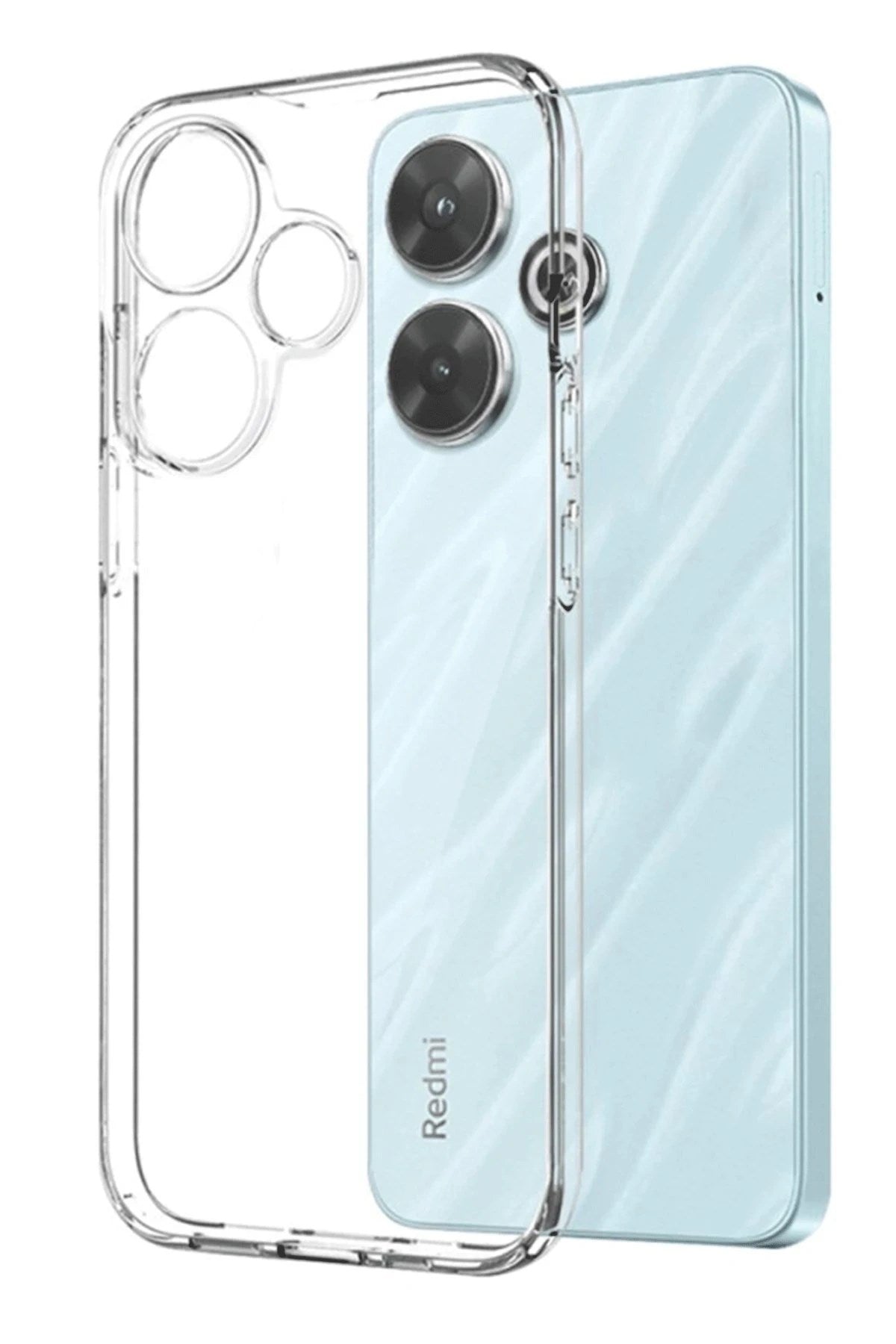 Mey İthalat® Redmi 13 4G Kılıf Lüx Şeffaf Silikon