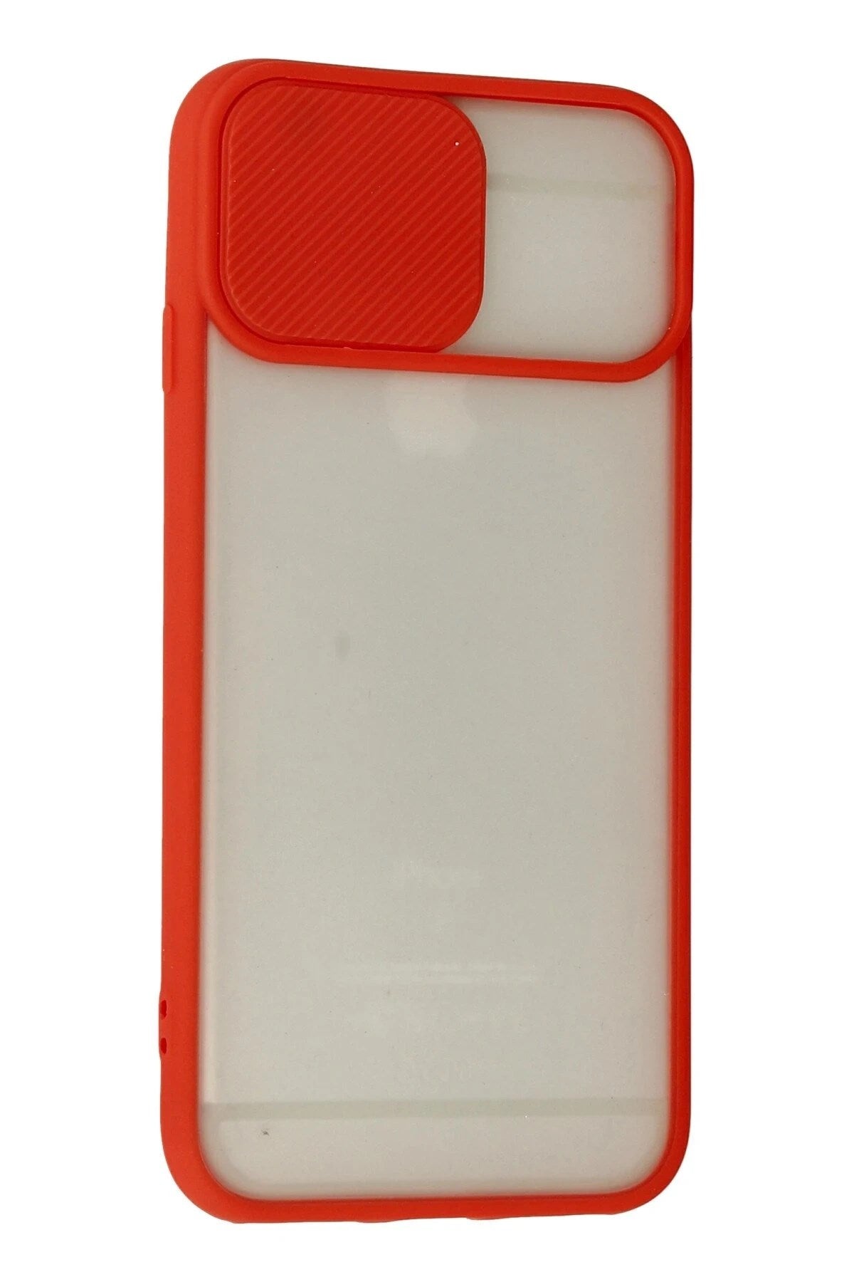 Mey İthalat® iPhone 6 Kılıf Palm Buzlu Kamera Sürgülü Silikon - Kırmızı