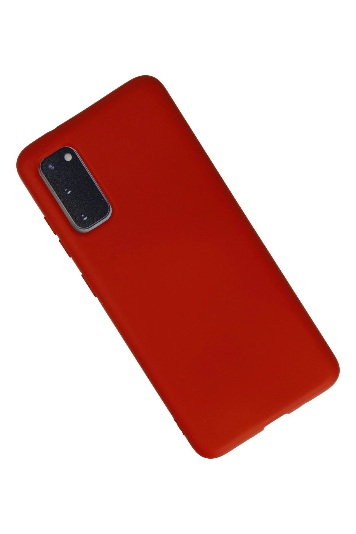 Mey İthalat® Samsung Galaxy S20 Kılıf Nano içi Kadife Silikon - Kırmızı