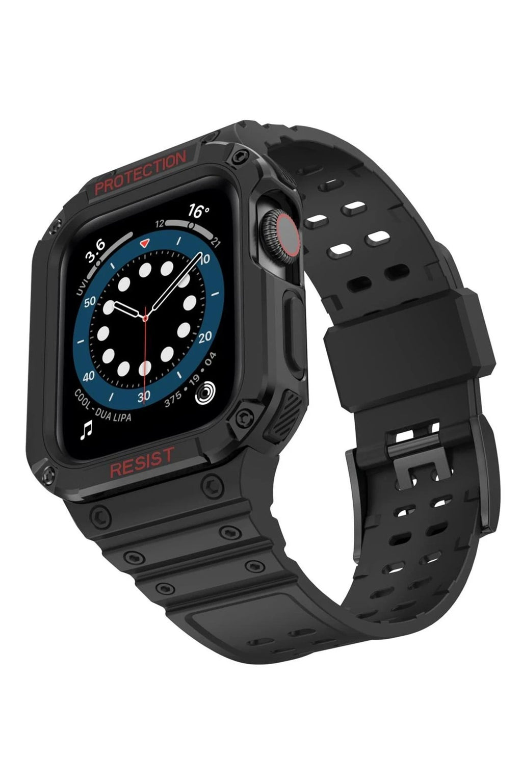 Mey İthalat® Watch 42mm KR401 Silikon Kordon - Siyah