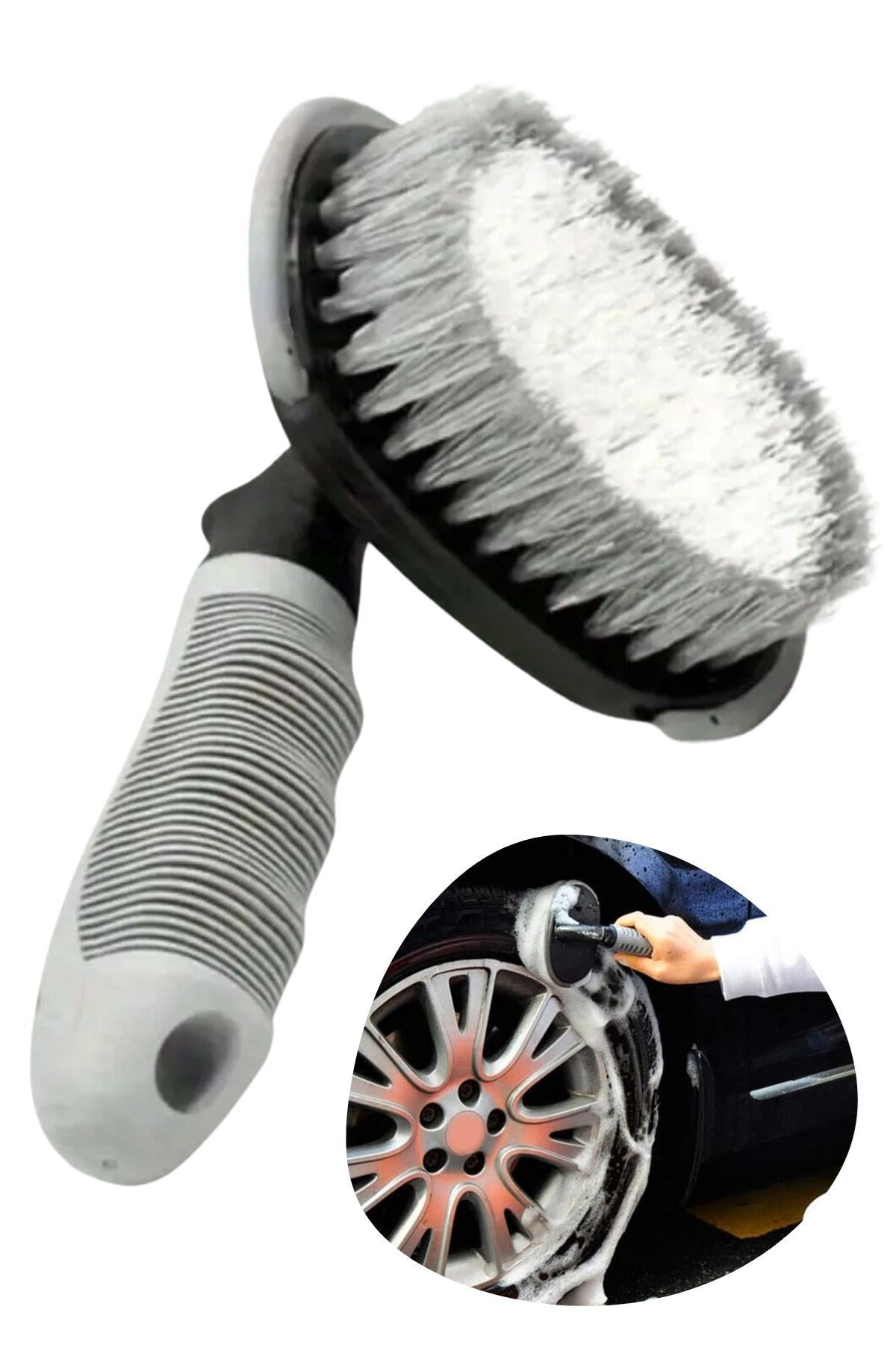 Çok Amaçlı Araç Temizlik Fırçası – Oto İç ve Dış Yüzeyler, Koltuk, Halı, Torpido ve Jant İçin Ergonomik Temizlik Fırçası