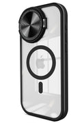 Mey İthalat® iPhone 14 Pro Max Kılıf Teleskop Lens Magsafe Silikon Kapak - Siyah