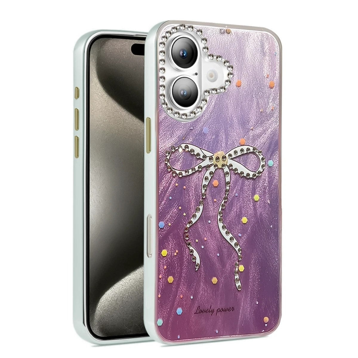 Mey İthalat® iPhone 16 Plus Kılıf Blade Aynalı Desenli Kapak - Desen 1