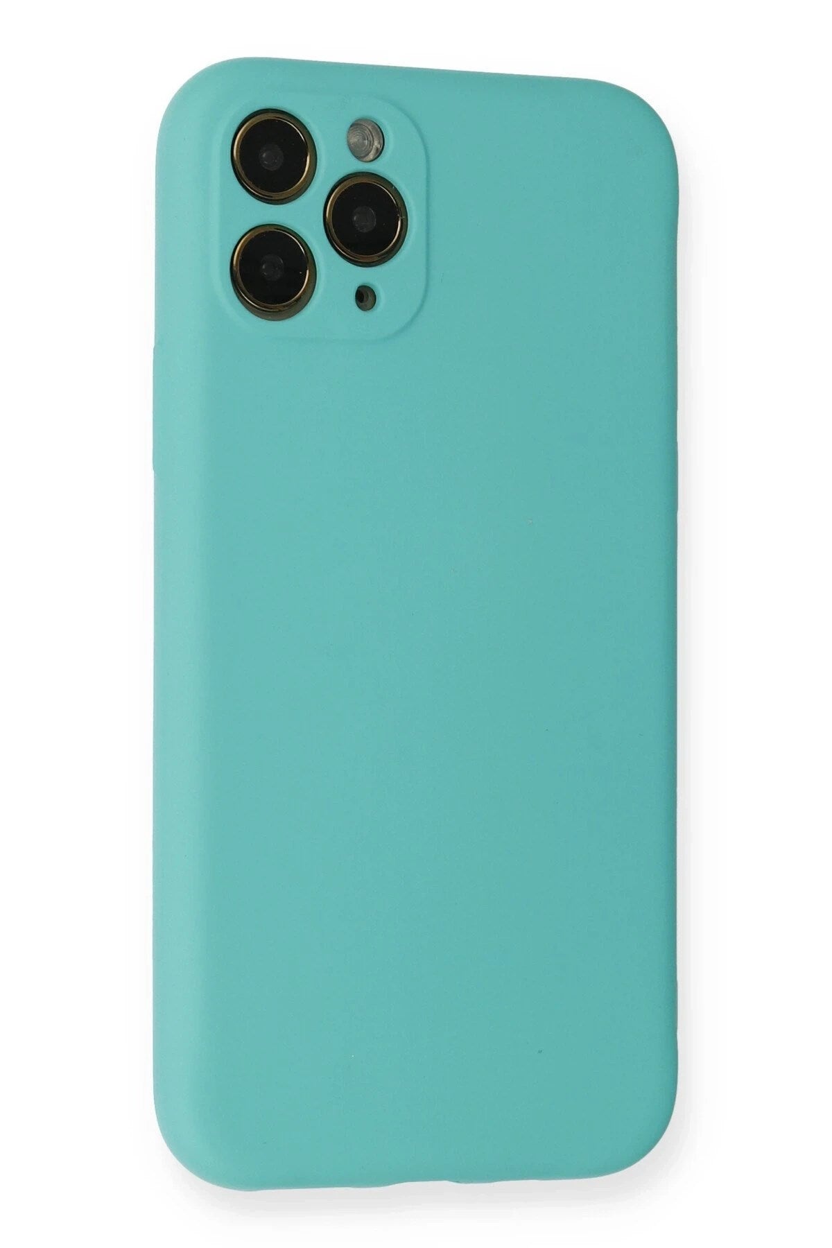 Mey İthalat® iPhone 11 Pro Kılıf Nano içi Kadife Silikon - Turkuaz