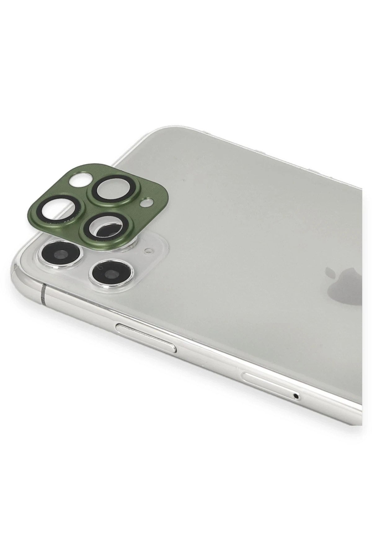 Mey İthalat® iPhone 11 Pro Max Pers Alüminyum Kamera Lens - Yeşil