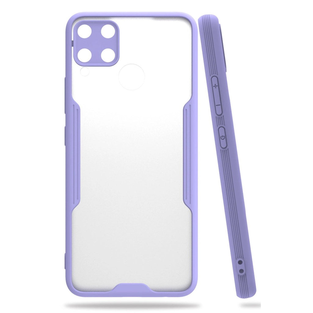 Mey İthalat® Realme C15 Kılıf Platin Silikon - Lila