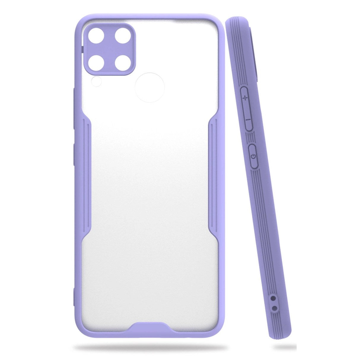 Mey İthalat® Realme C15 Kılıf Platin Silikon - Lila