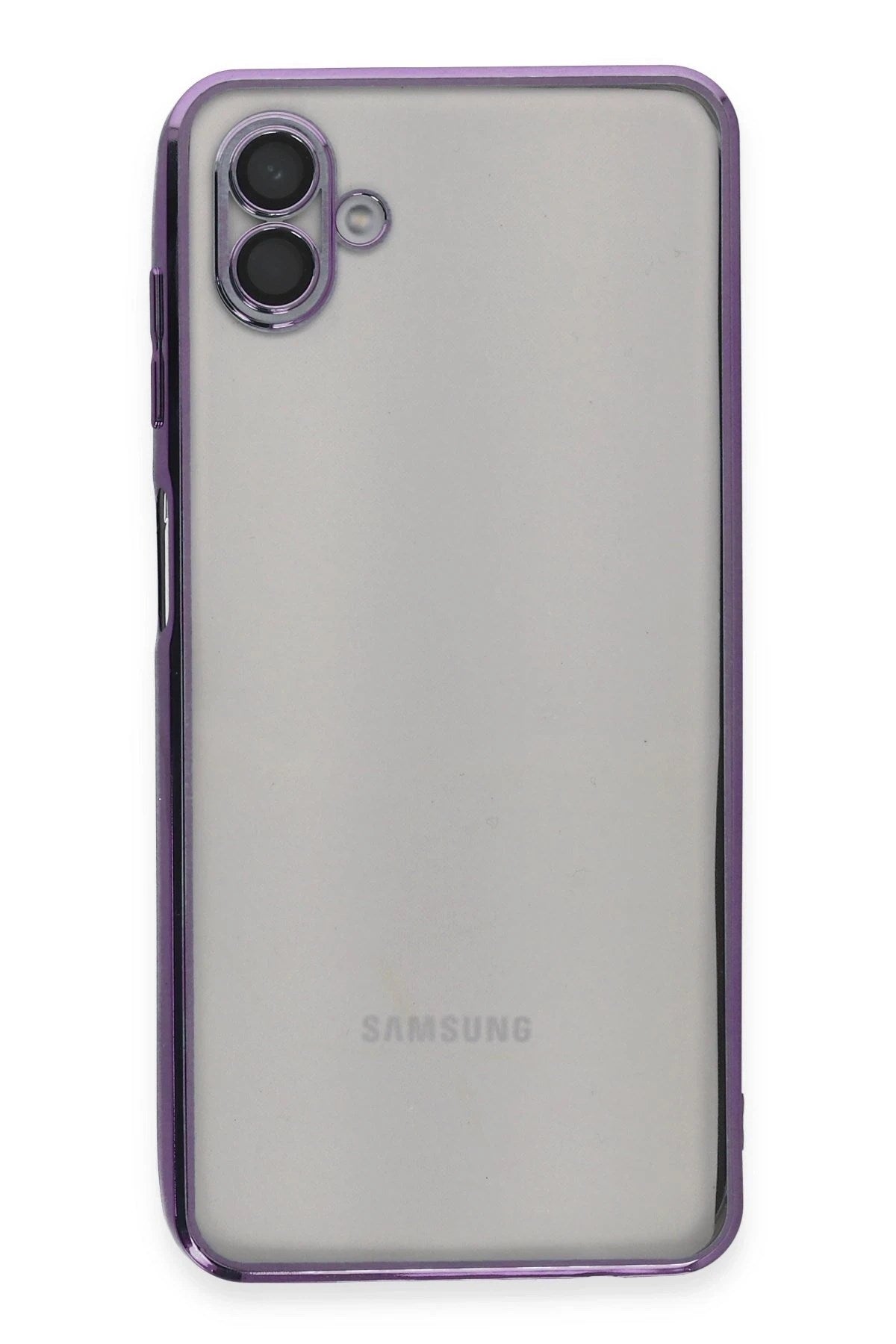 Mey İthalat® Samsung Galaxy A04 Kılıf Lensli Silikon - Mor