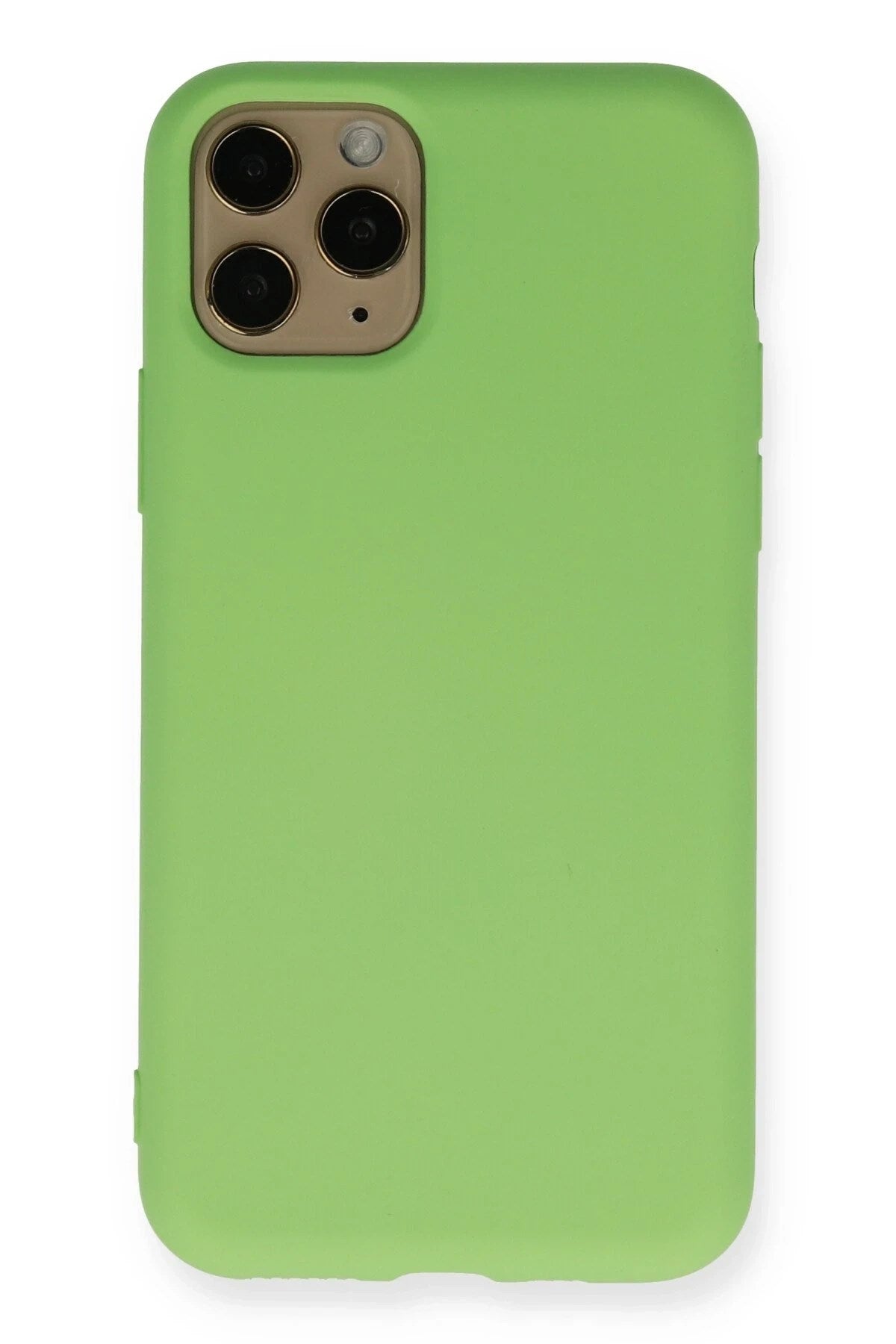 Mey İthalat® iPhone 11 Pro Kılıf Nano içi Kadife Silikon - Yeşil