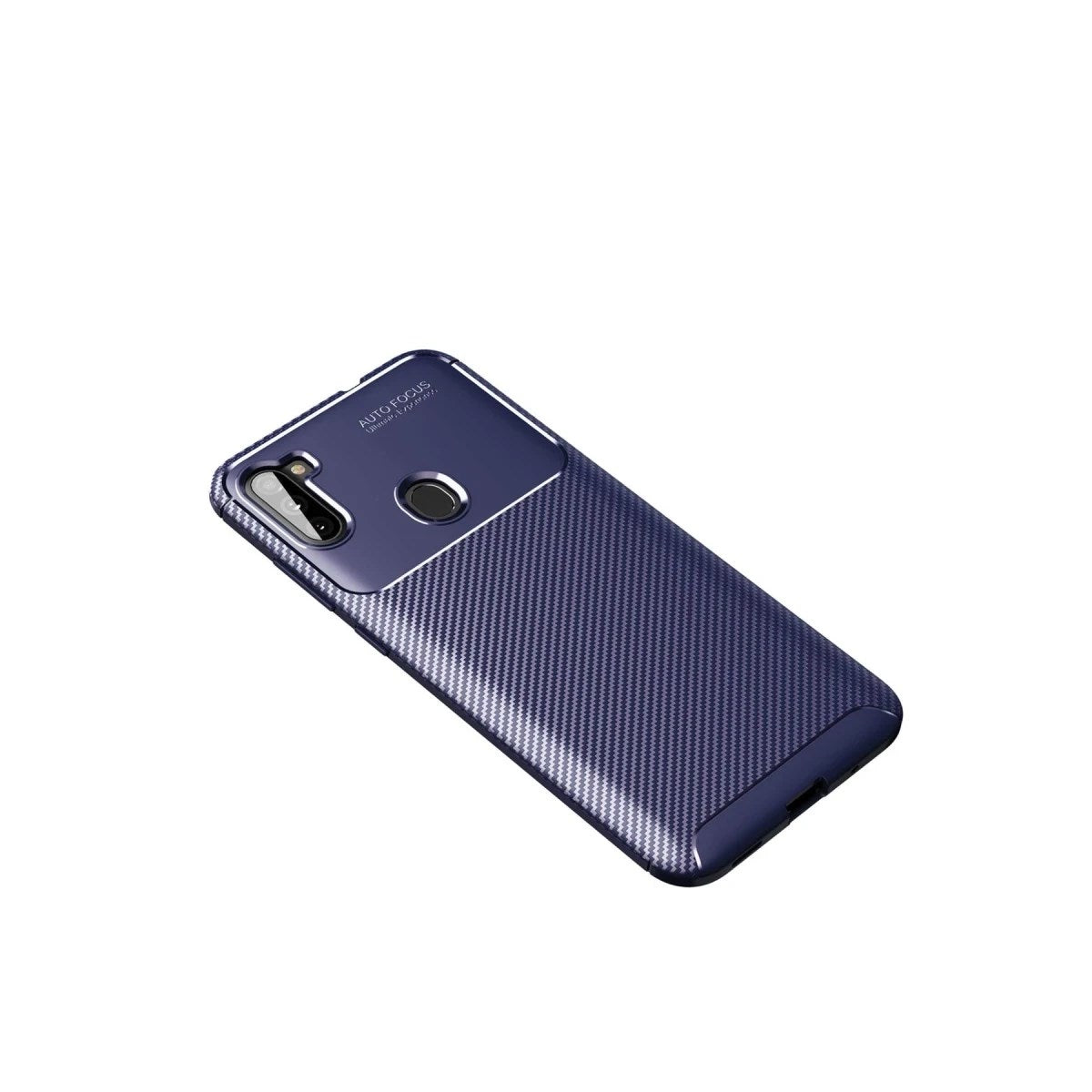 Mey İthalat® Samsung Galaxy A11 Kılıf Auto Focus Karbon Kapak - Lacivert