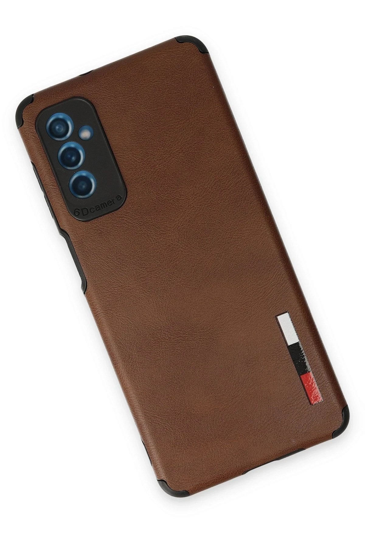 Mey İthalat® Samsung Galaxy M52 5G Kılıf Loop Deri Silikon - Kahverengi