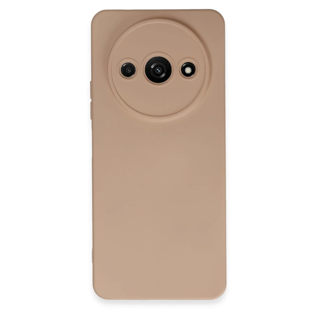 Mey İthalat® Redmi A3 4G Kılıf Nano içi Kadife Silikon - Pudra