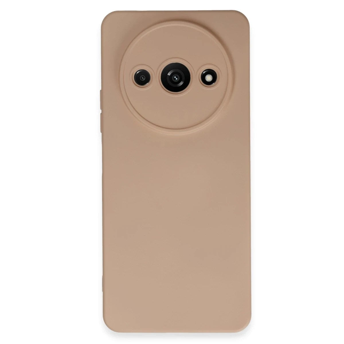 Mey İthalat® Redmi A3 4G Kılıf Nano içi Kadife Silikon - Pudra