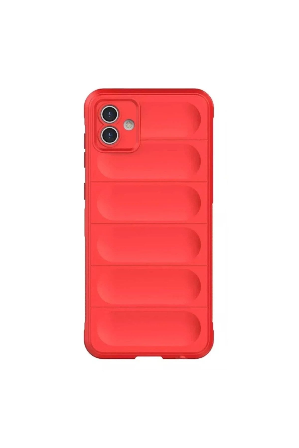 Mey İthalat® Samsung Galaxy A06 Kılıf Optimum Silikon - Kırmızı