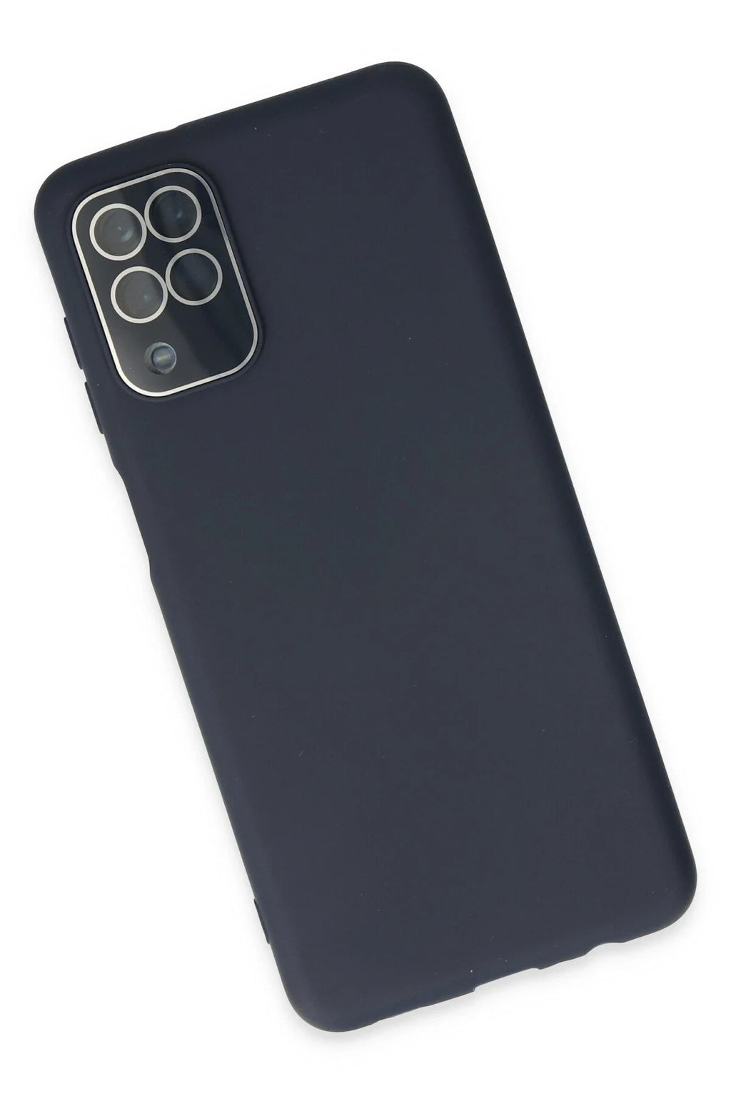 Mey İthalat® Samsung Galaxy A22 Kılıf Lansman Glass Kapak - Lacivert
