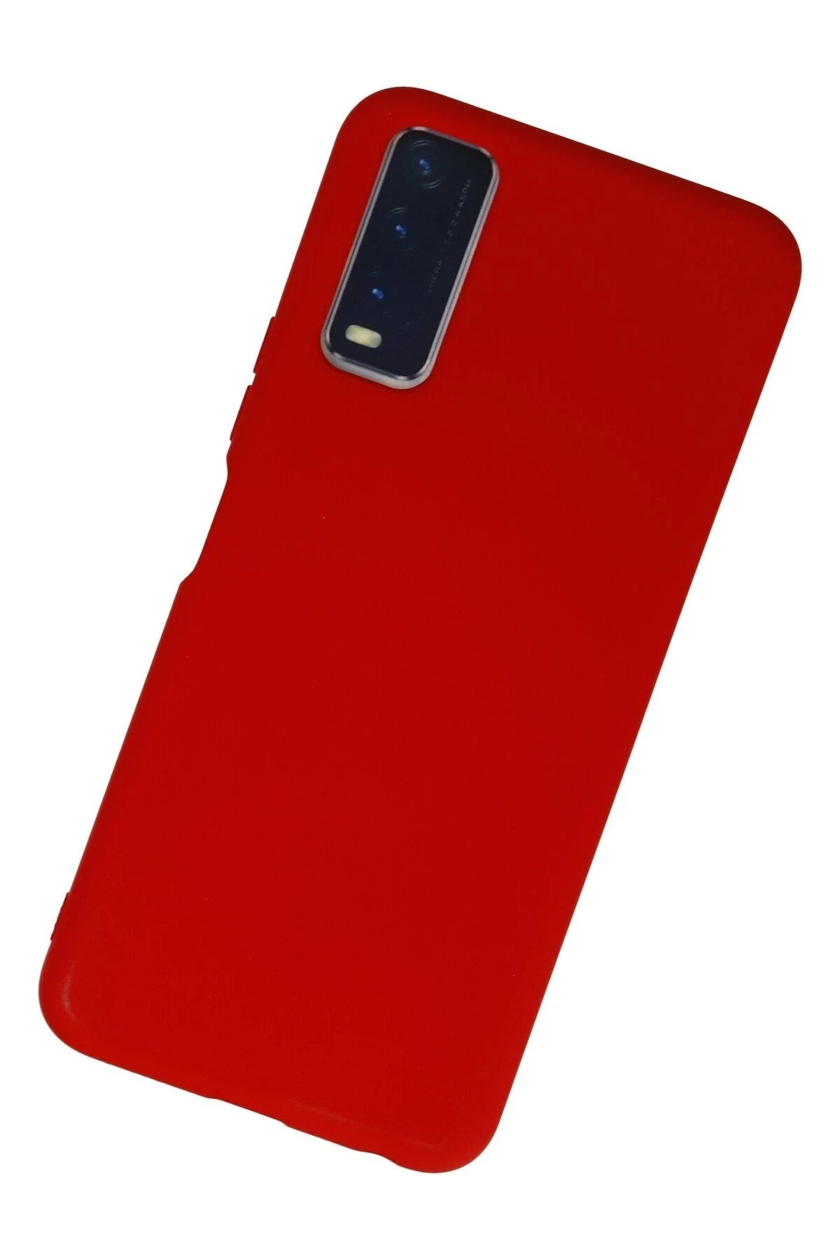 Mey İthalat® Vivo Y11S Kılıf Nano içi Kadife Silikon - Kırmızı