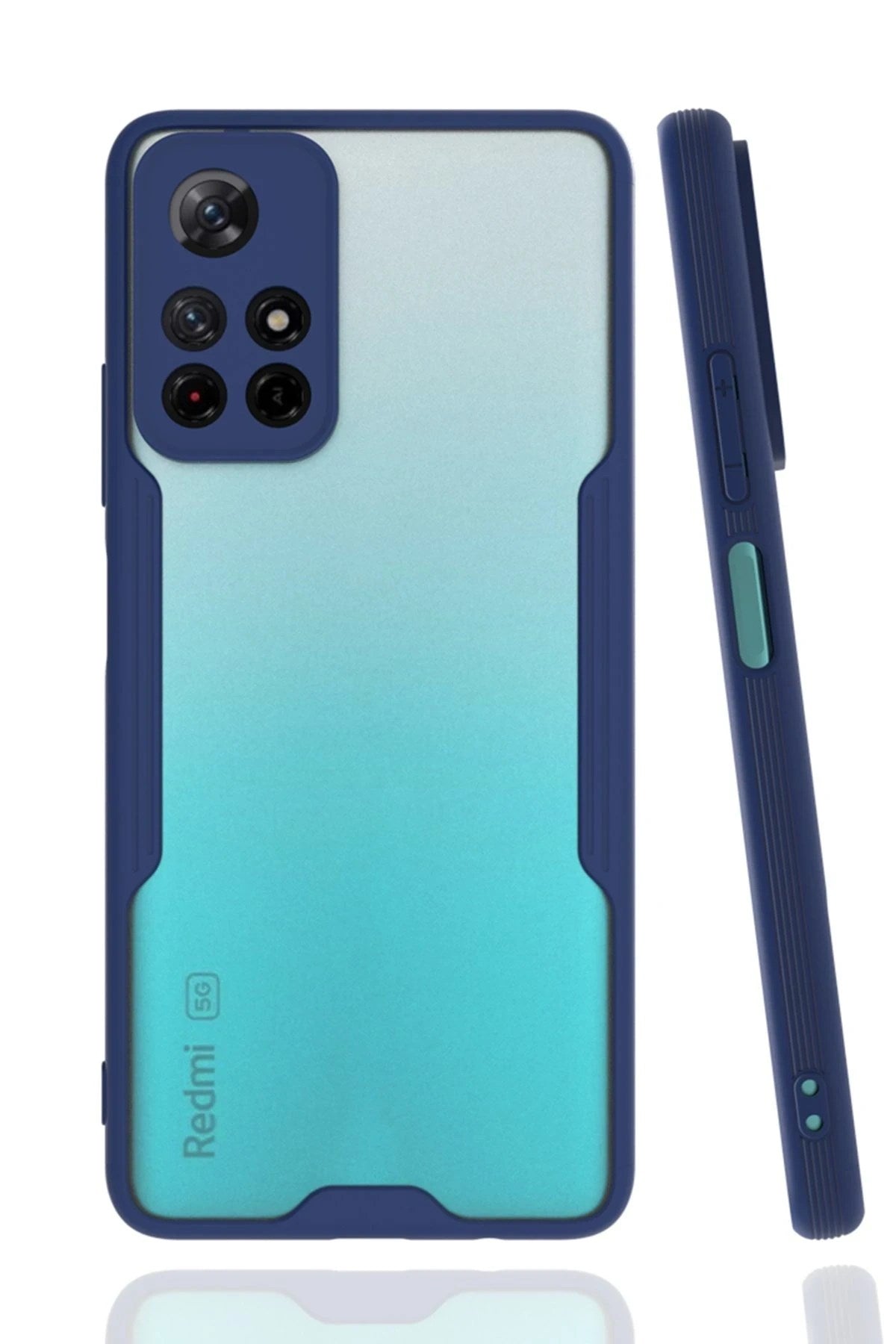 Mey İthalat® Redmi Note 11T Kılıf Platin Silikon - Lacivert