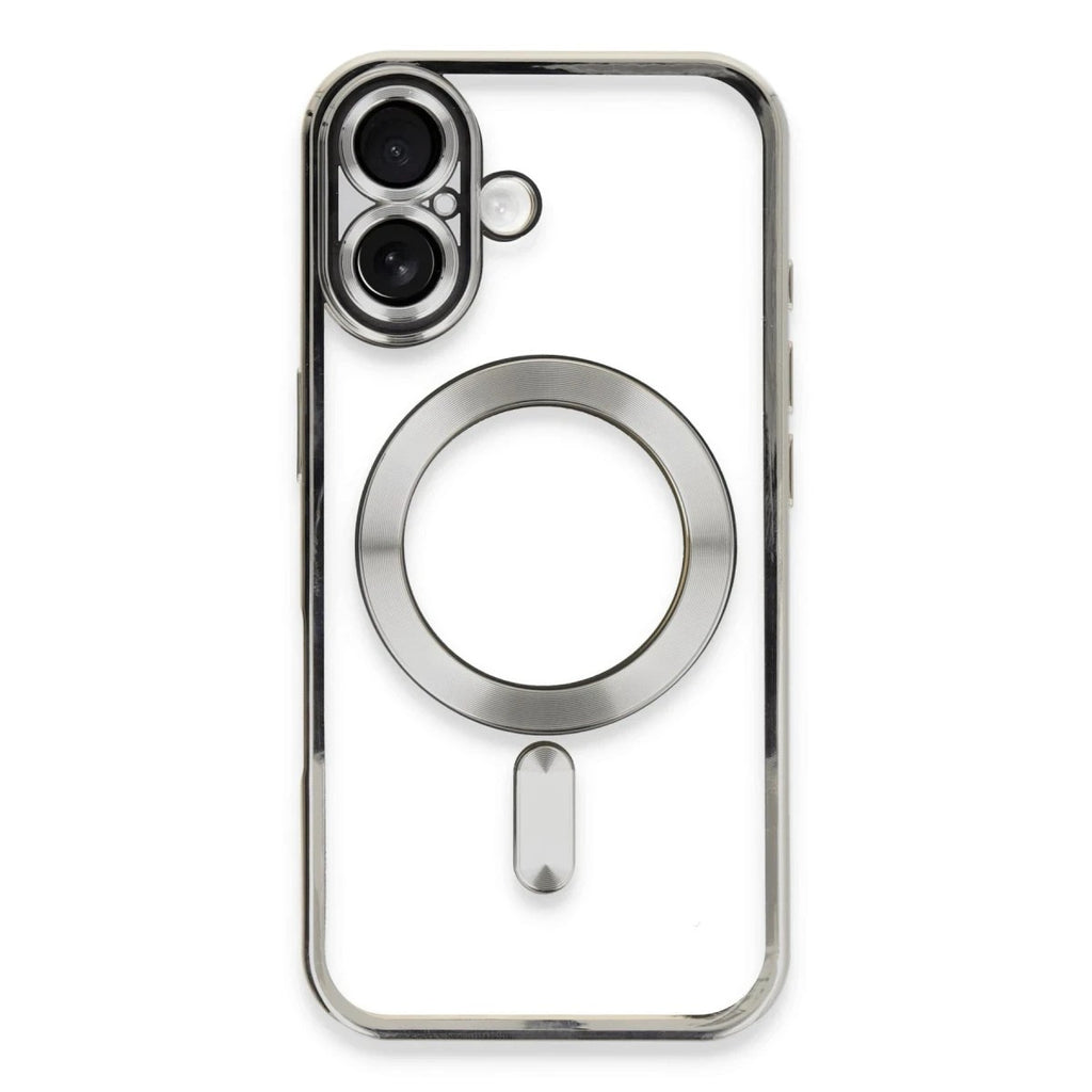 Mey İthalat® iPhone 16 Plus Kılıf Kross Magneticsafe Kapak - Gümüş