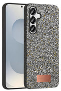 Mey İthalat® Samsung Galaxy S25 Plus Bright Simli Kapak - Gümüş