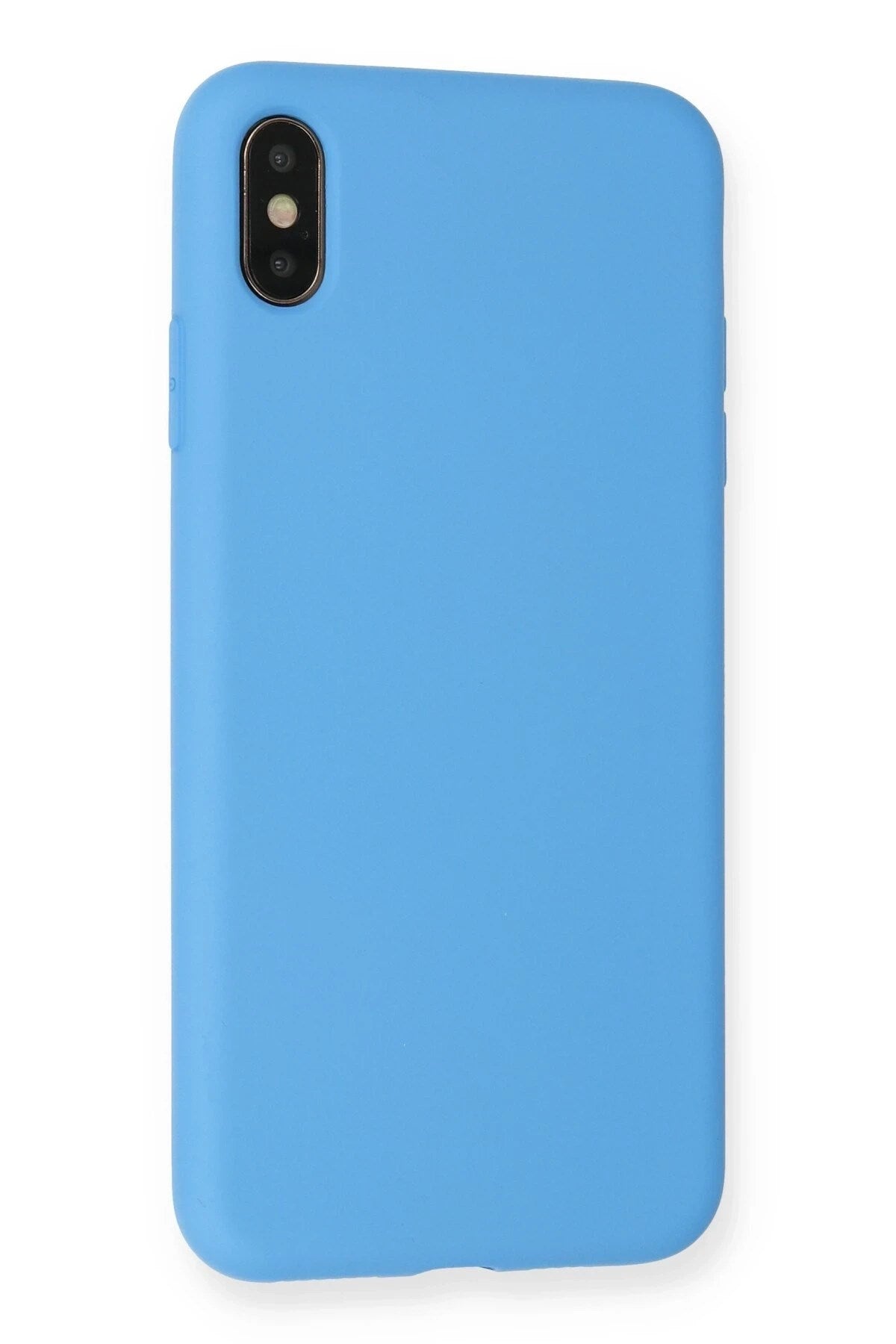 Mey İthalat® iPhone XS Max Kılıf Nano içi Kadife Silikon - Mavi