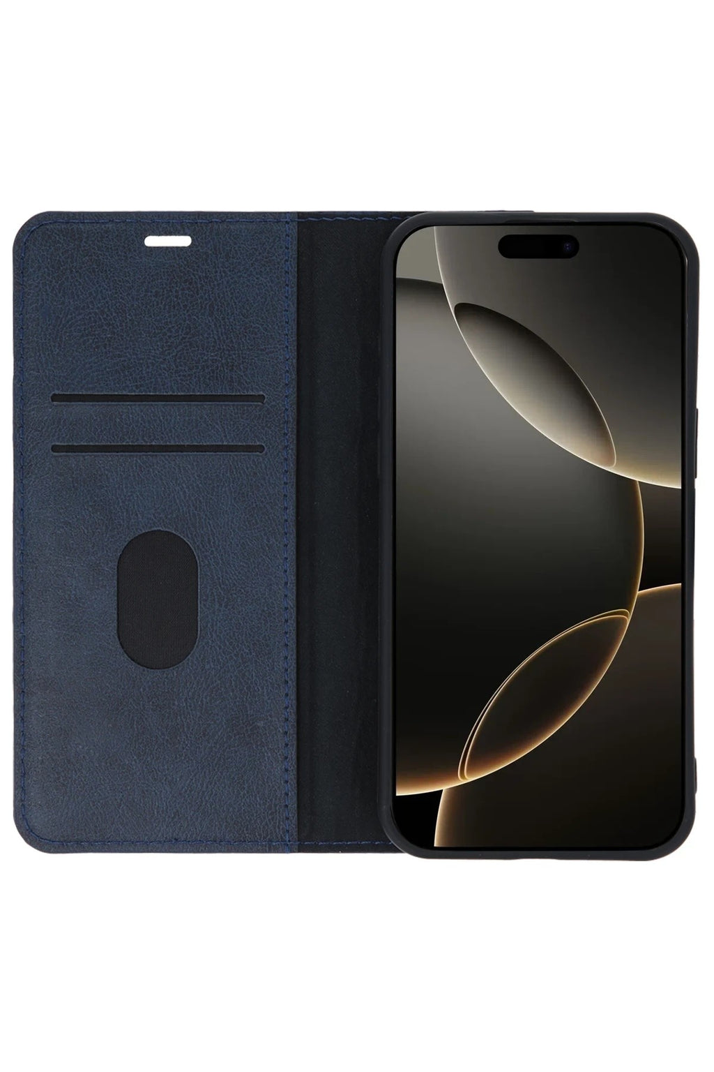 Mey İthalat® iPhone 15 Pro Max Kılıf Trend S Plus Kapaklı Kılıf - Lacivert
