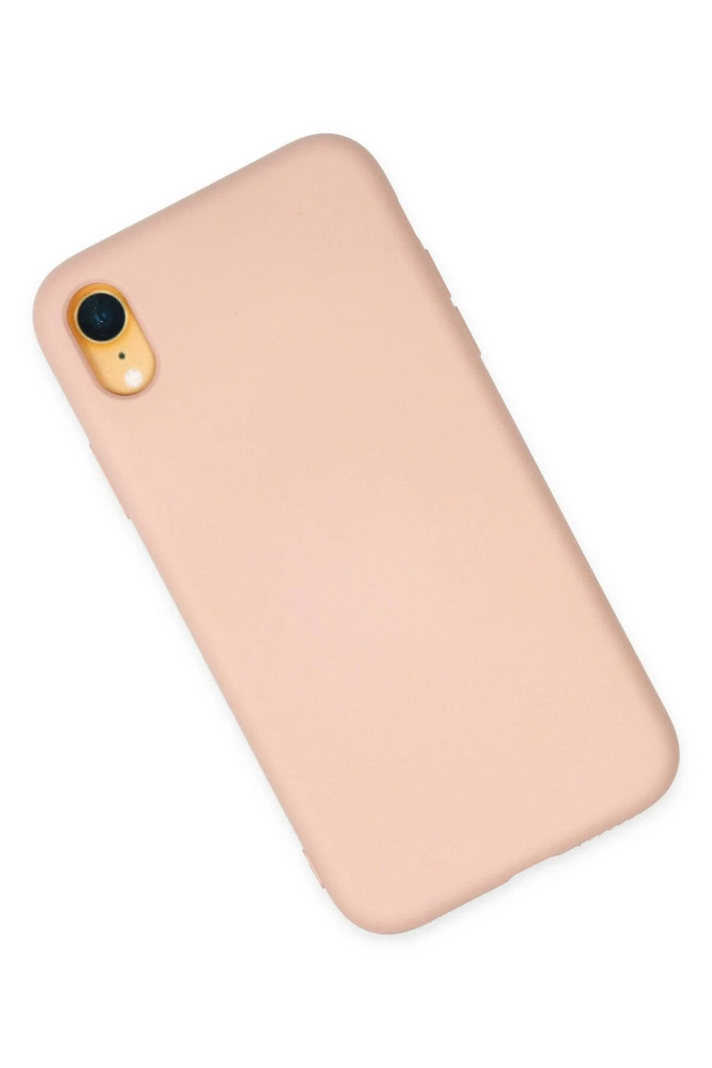 Mey İthalat® iPhone XR Kılıf Nano içi Kadife Silikon - Pudra