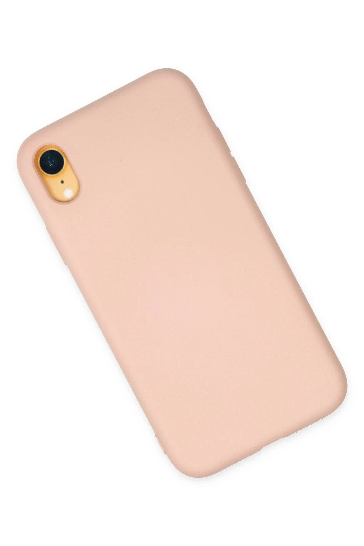 Mey İthalat® iPhone XR Kılıf Nano içi Kadife Silikon - Pudra