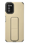 Mey İthalat® Samsung Galaxy A03S Kılıf Mega Standlı Silikon - Gold
