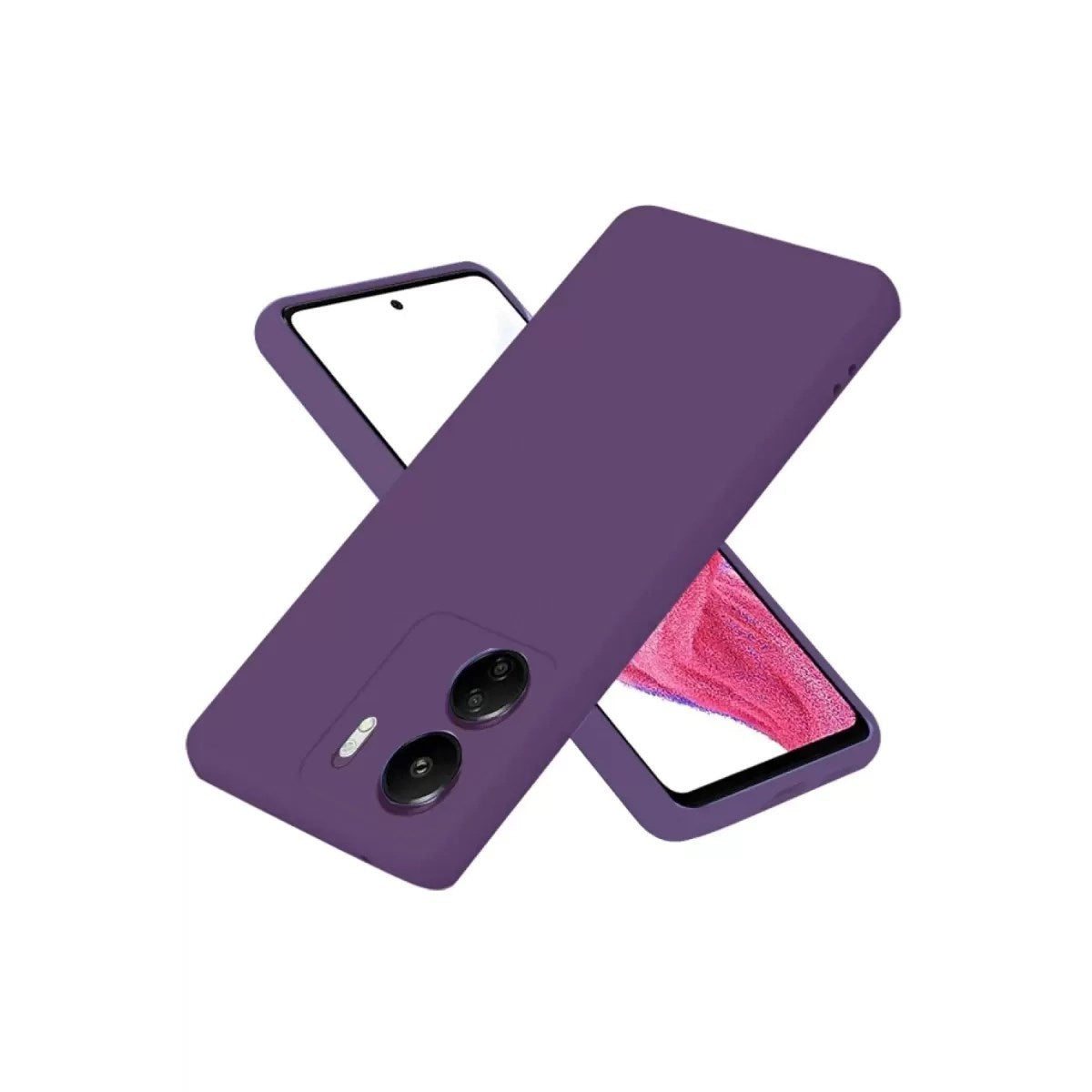 Mey İthalat® Redmi 13C Kılıf First Silikon - Mor