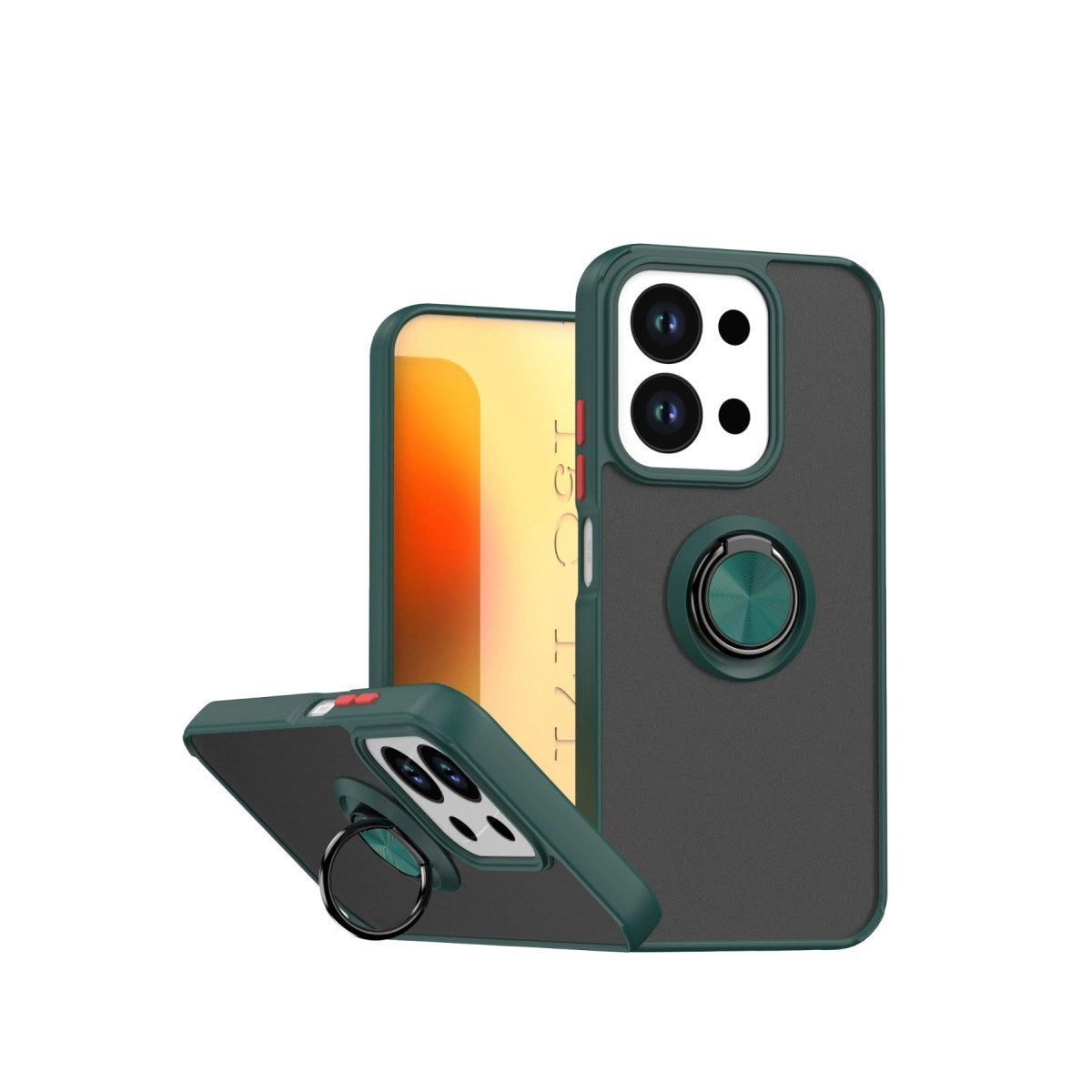Mey İthalat® Redmi 15C 4G Montreal Yüzüklü Silikon Kapak - Yeşil