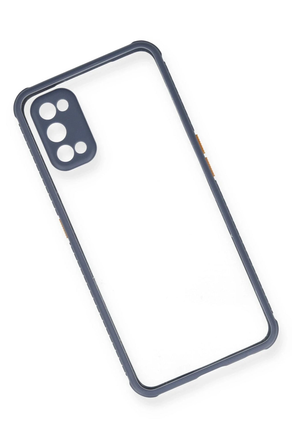 Mey İthalat® Realme 7 Pro Kılıf Miami Şeffaf Silikon - Gri