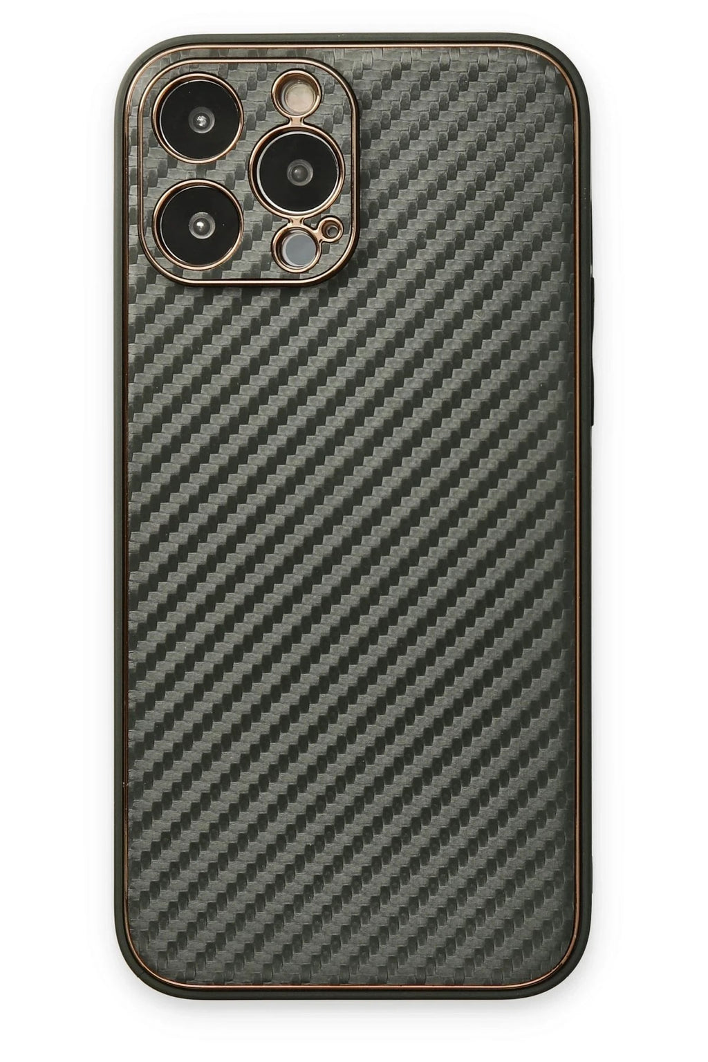 Mey İthalat® iPhone 13 Pro Max Kılıf Coco Karbon Silikon - Füme