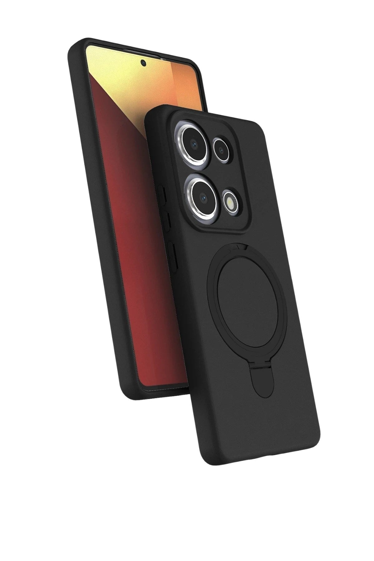 Mey İthalat® Redmi Note 13 Pro 4G Regal Magsafe Standlı Kapak - Siyah
