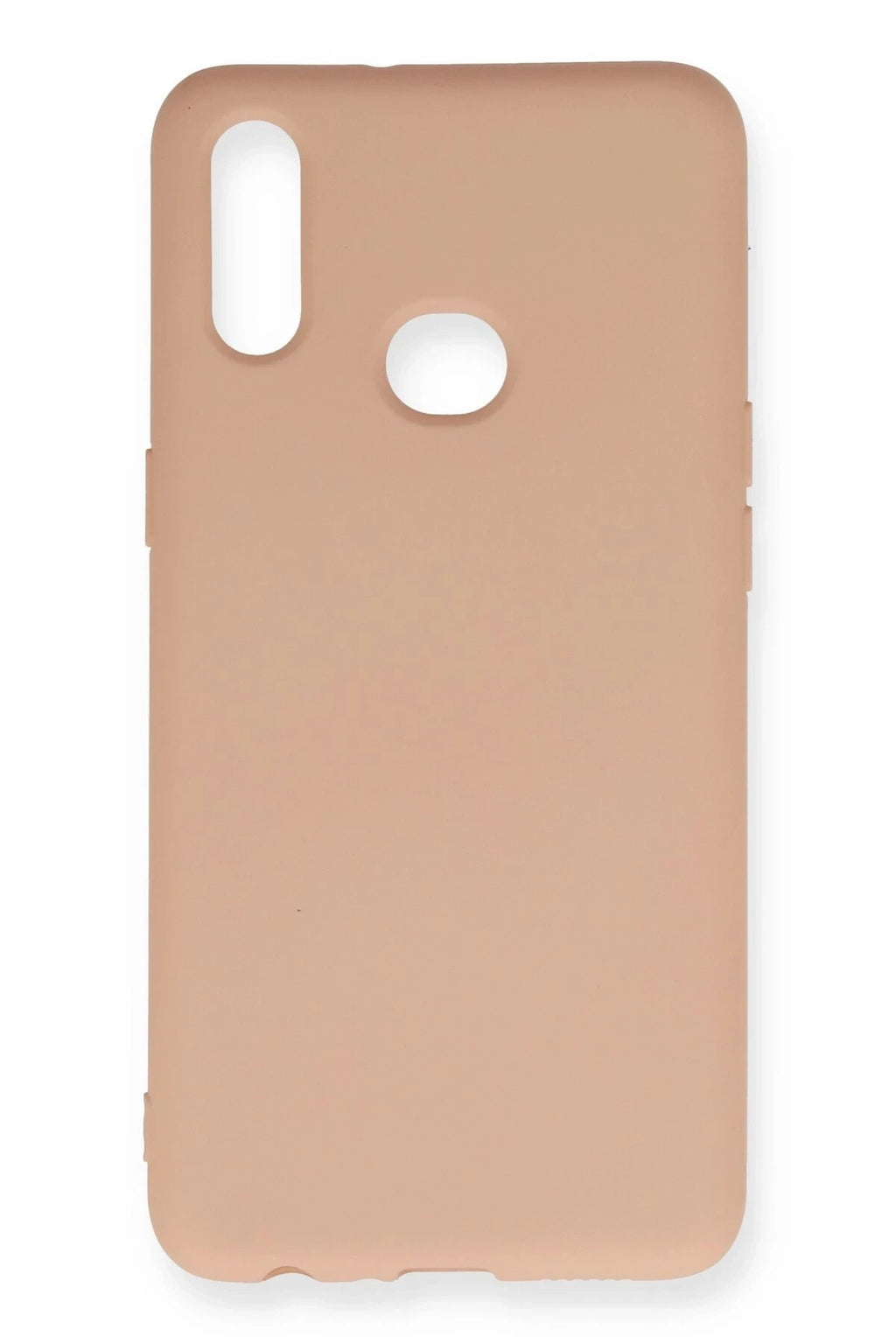 Mey İthalat® Samsung Galaxy A10S Kılıf Nano içi Kadife Silikon - Pudra