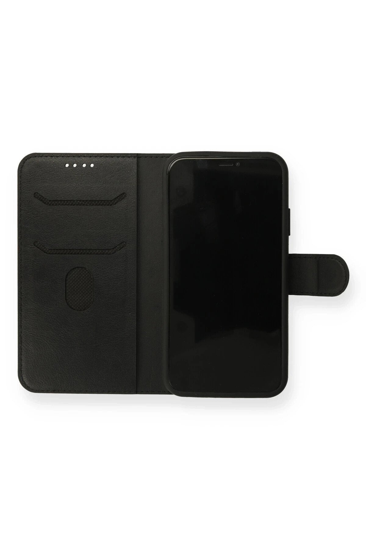 Mey İthalat® iPhone 13 Mini Kılıf Trend S Plus Kapaklı Kılıf - Siyah