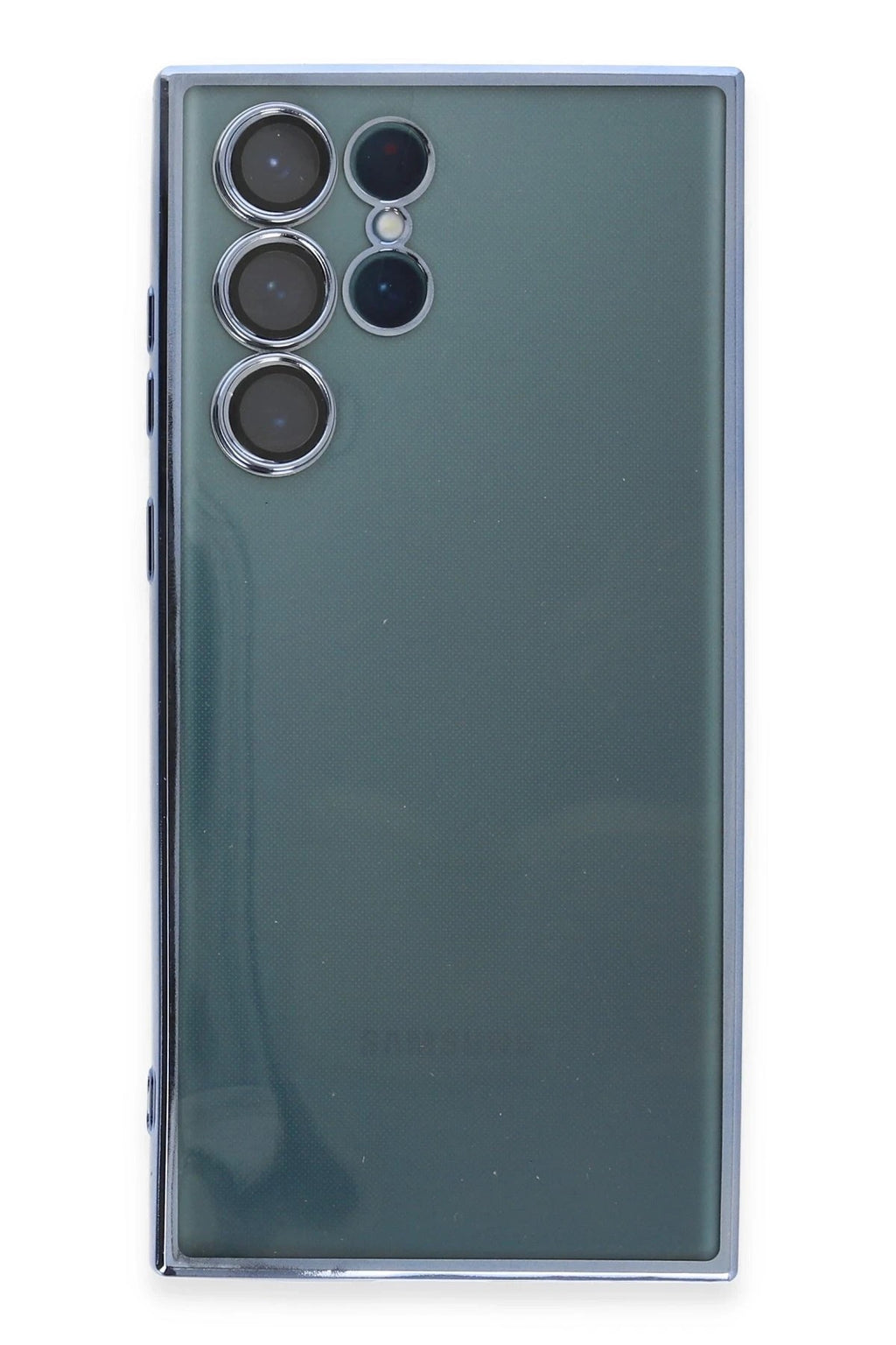 Mey İthalat® Samsung Galaxy S22 Ultra Kılıf Lensli Silikon - Açık Mavi