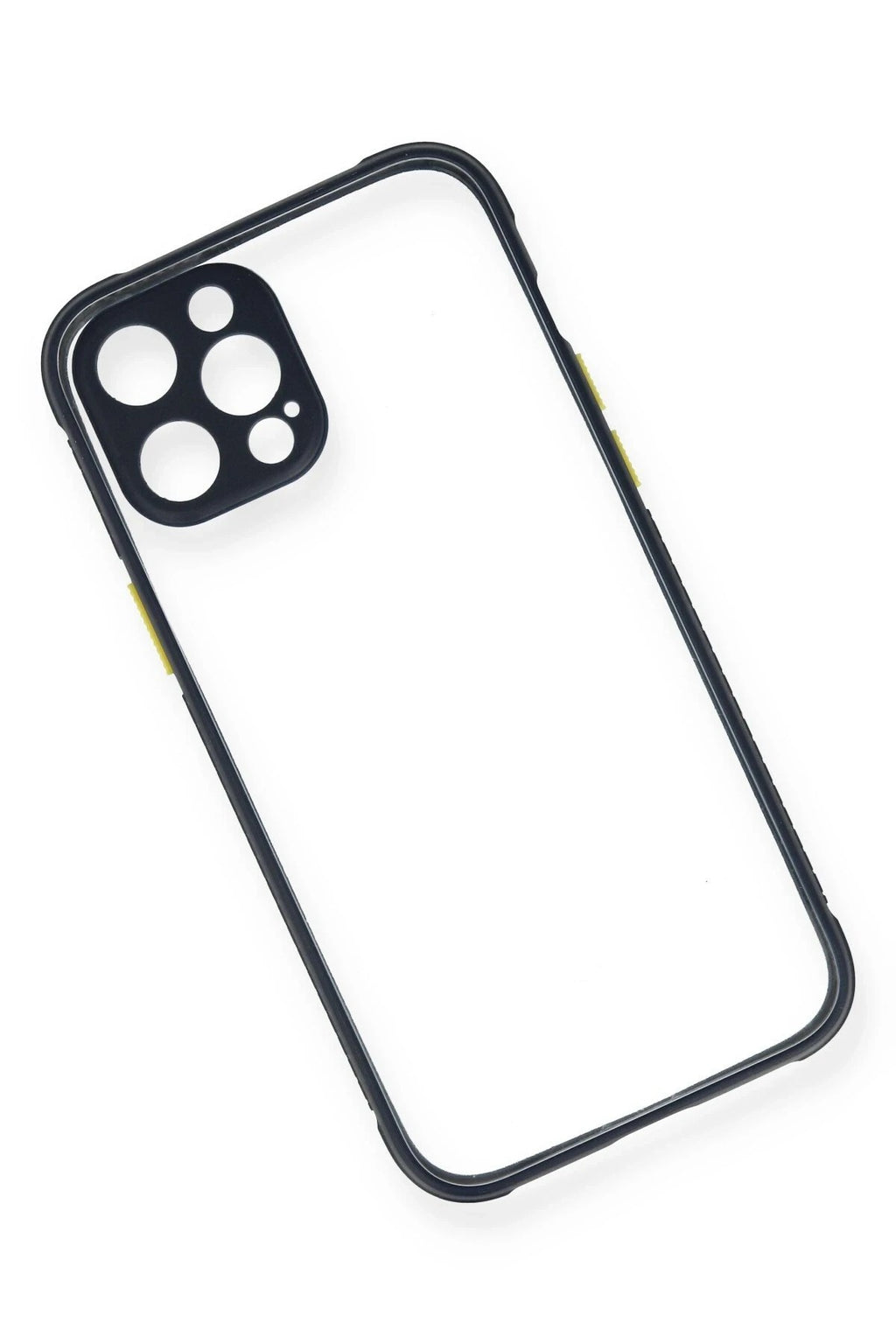 Mey İthalat® iPhone 12 Pro Kılıf Miami Şeffaf Silikon - Lacivert