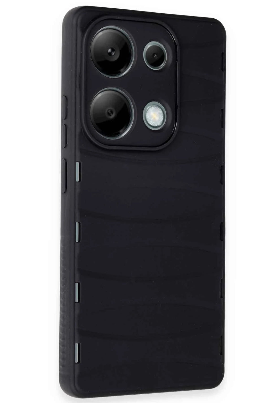 Mey İthalat® Redmi Note 13 Pro 4G Kılıf Bibercas Silikon Kapak - Siyah