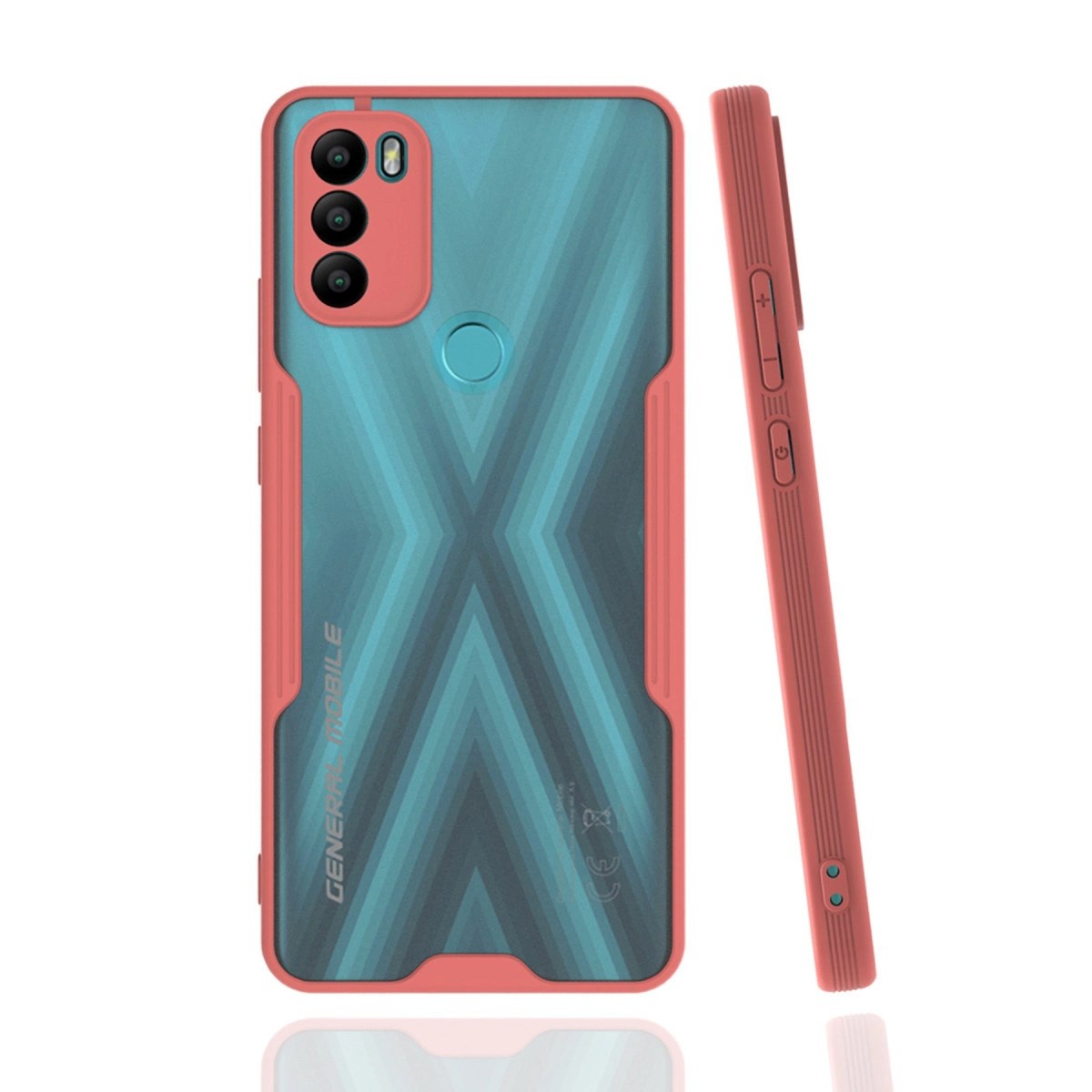 Mey İthalat® General Mobile GM 21 Plus Kılıf Platin Silikon - Pembe