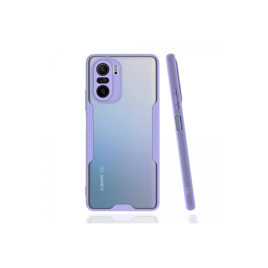 Mey İthalat® Poco F3 Kılıf Platin Silikon - Lila
