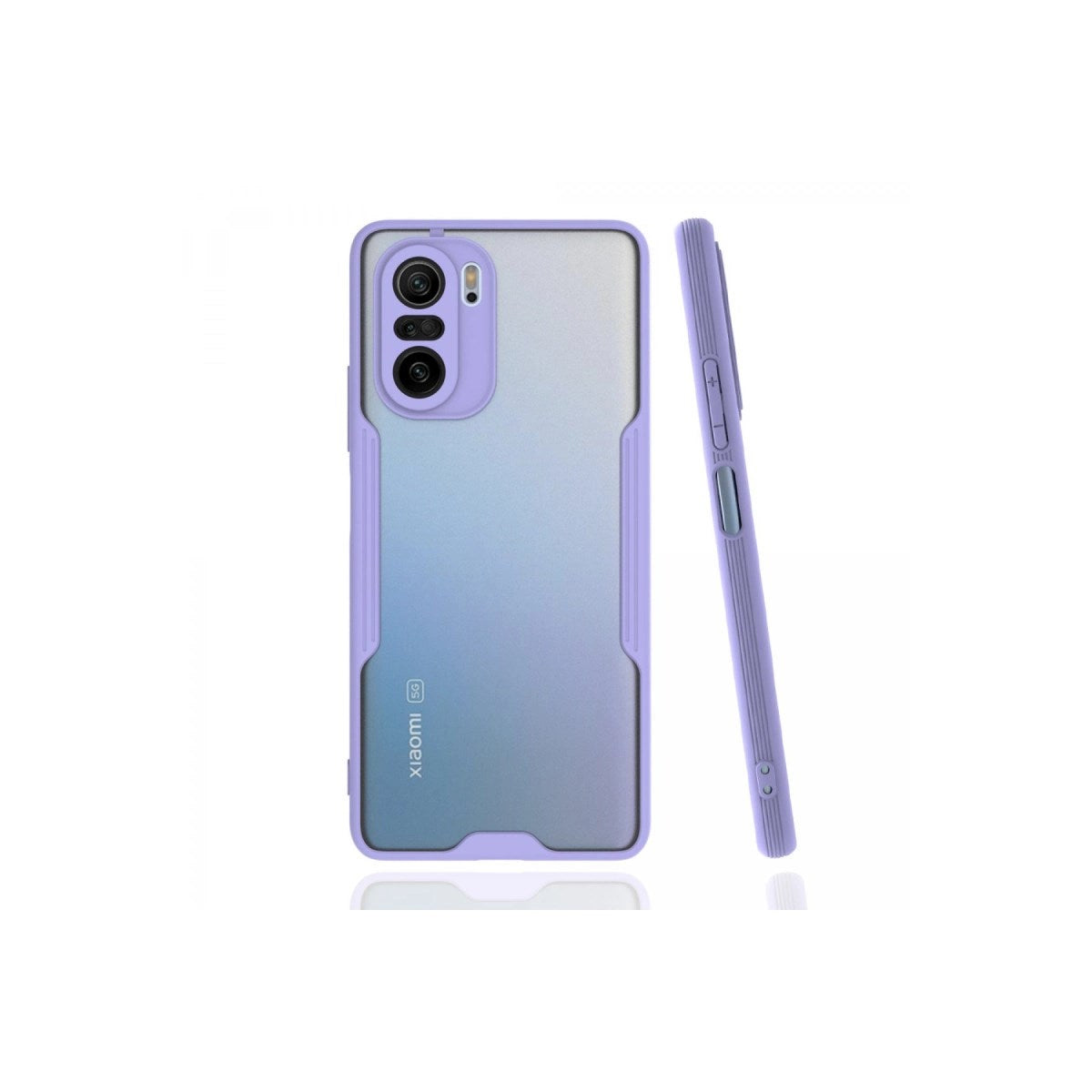 Mey İthalat® Poco F3 Kılıf Platin Silikon - Lila