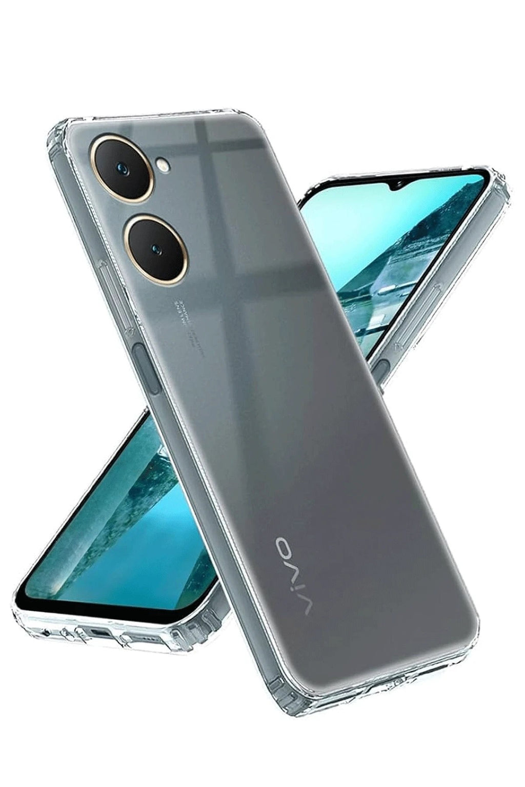 Mey İthalat® Vivo Y18 Kılıf Lüx Şeffaf Silikon