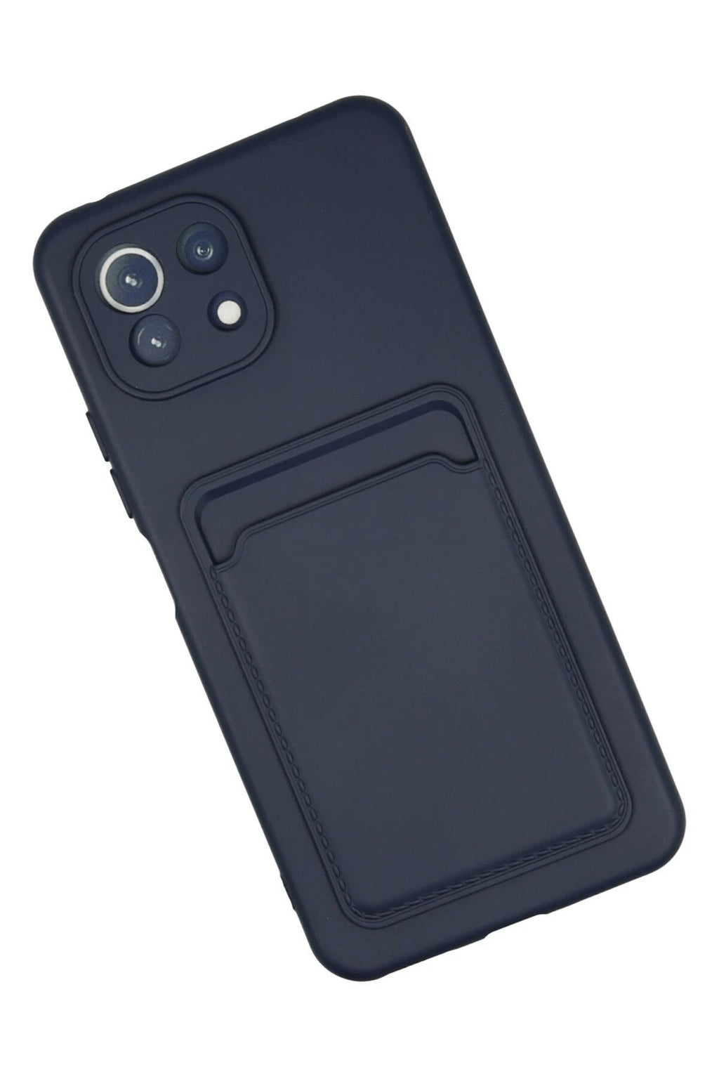 Mey İthalat® Mi 11 Kılıf Kelvin Kartvizitli Silikon - Lacivert