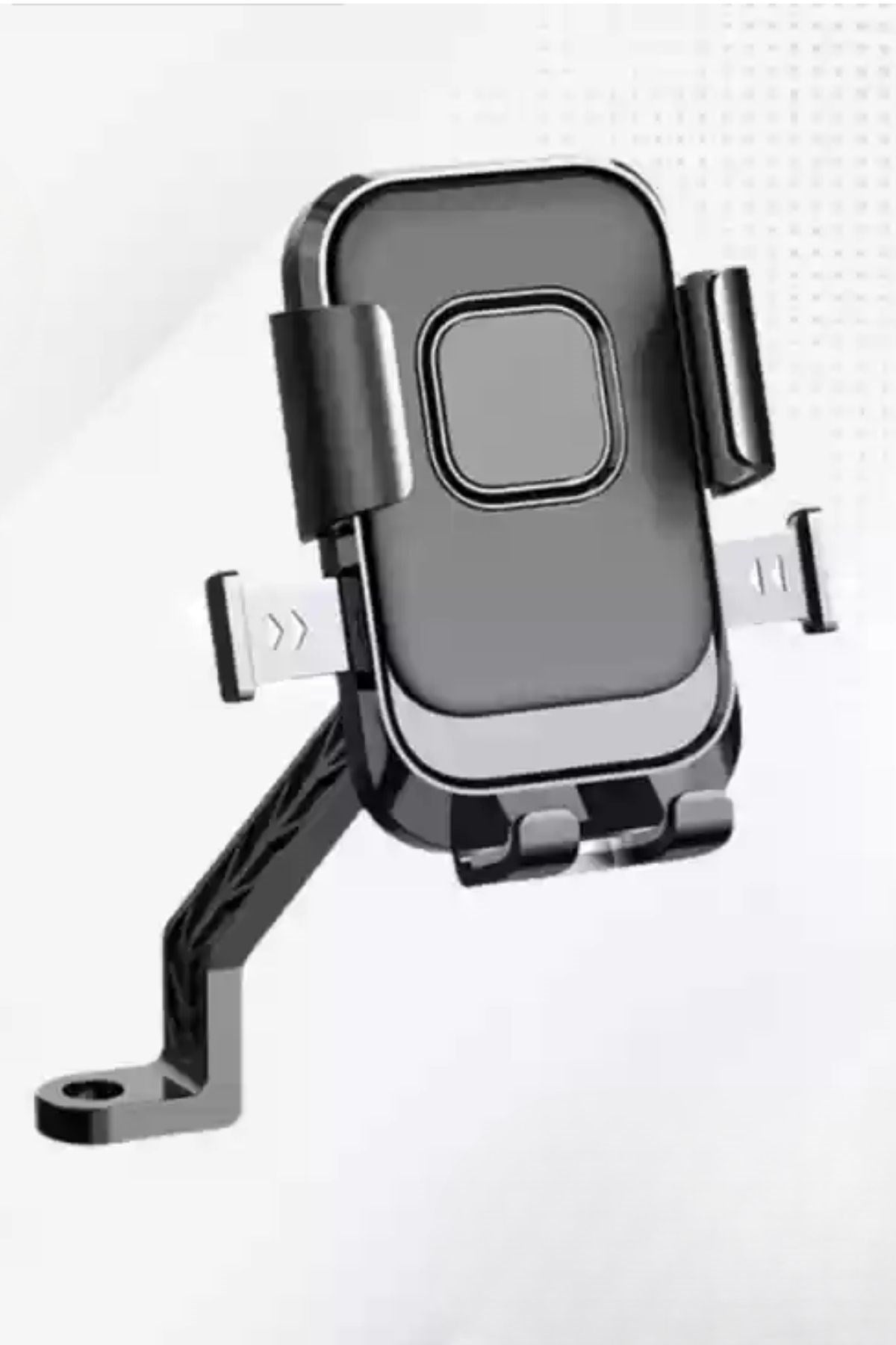 Motor,Motosiklet,Bisiklet ,Scooter İçin 360 Derece Dönebilen Dikiz Aynası Versiyonu Telefon Tutucu Aparat