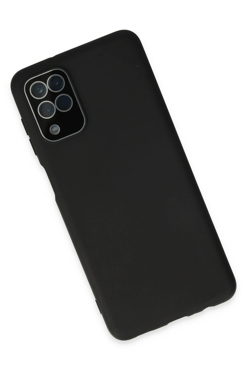 Mey İthalat® Samsung Galaxy A22 Kılıf Lansman Glass Kapak - Siyah